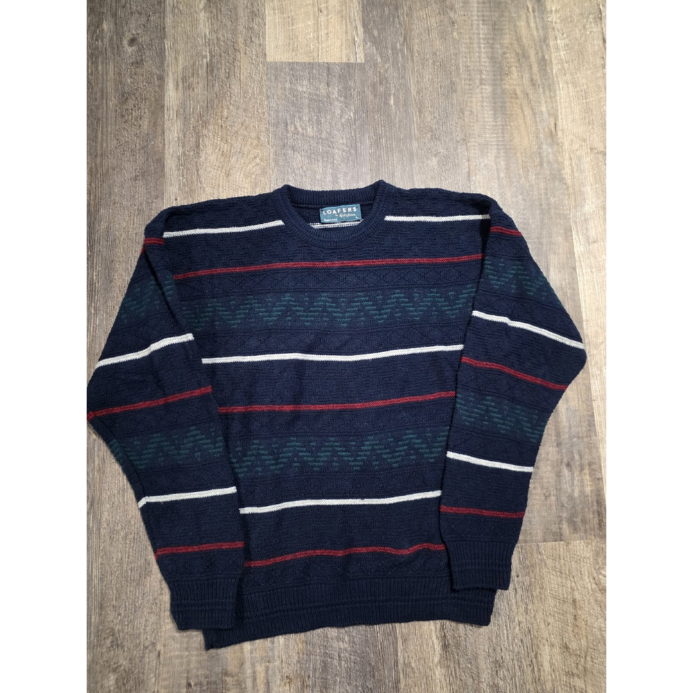 Vintage Loafers Men's Size Large Sweater Multicolor